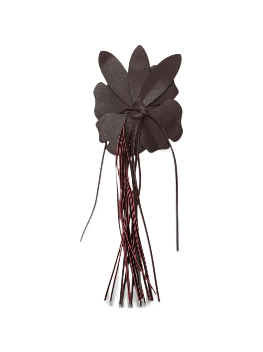 PINKO floral-appliqué bag charm Bruin