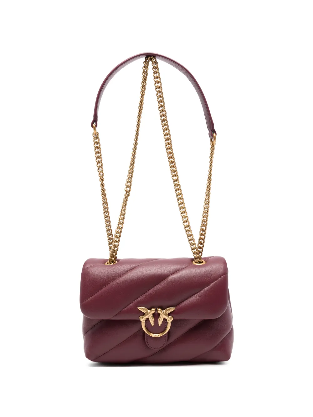 PINKO mini Love Puff quilted shoulder bag - Violett