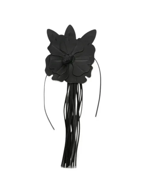 PINKO floral-appliqué fringed keyring