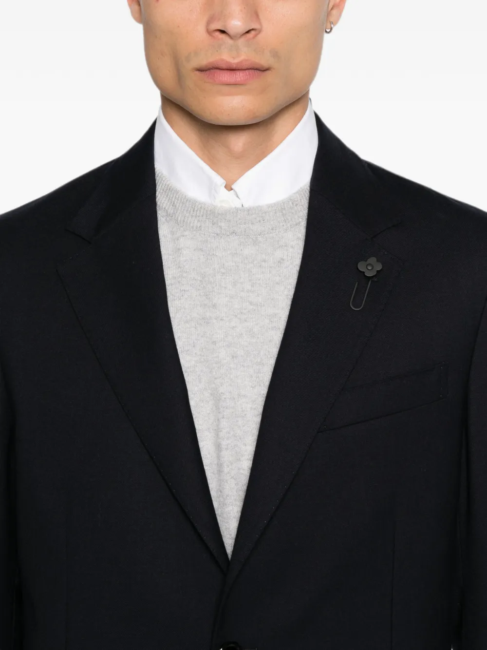 Lardini Pak met enkele rij knopen Blauw