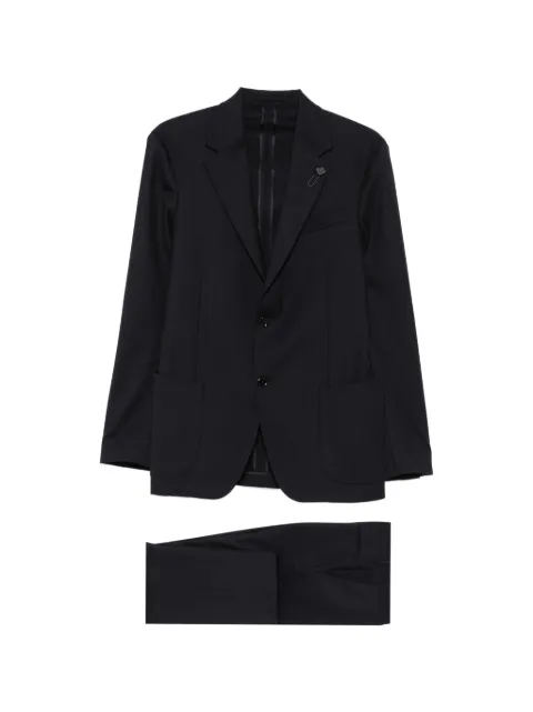 Lardini notched-lapel single-breasted suit