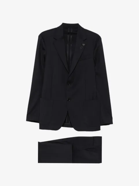 Lardini notched-lapel single-breasted suit