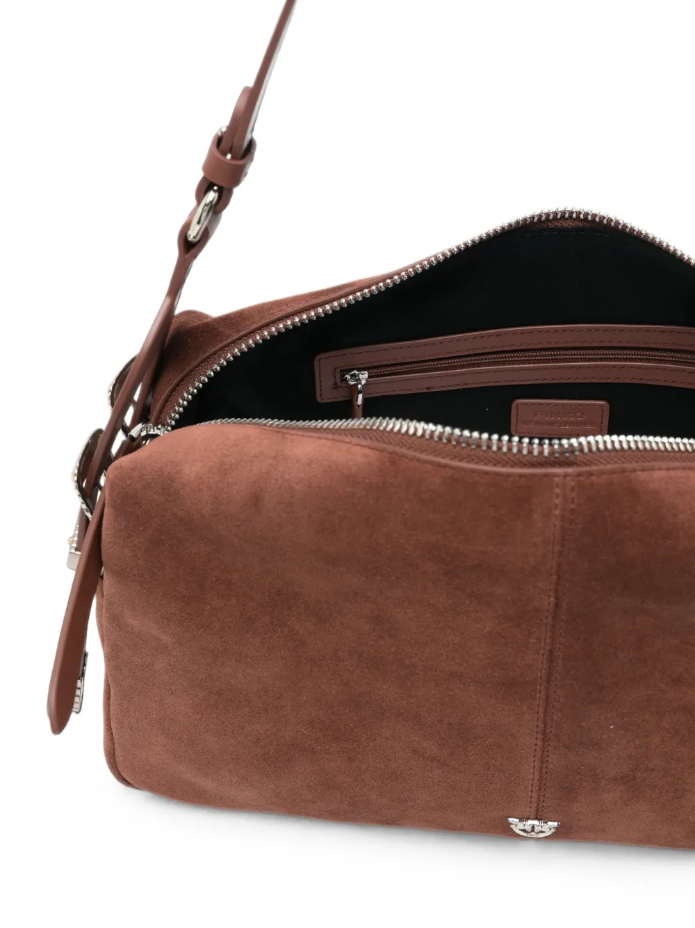 PINKO Love Birds schoudertas met gespdetail Bruin