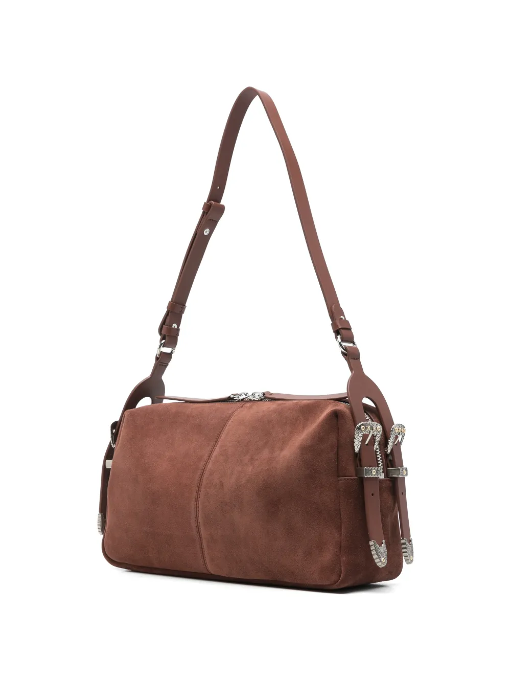 PINKO Love Birds schoudertas met gespdetail Bruin