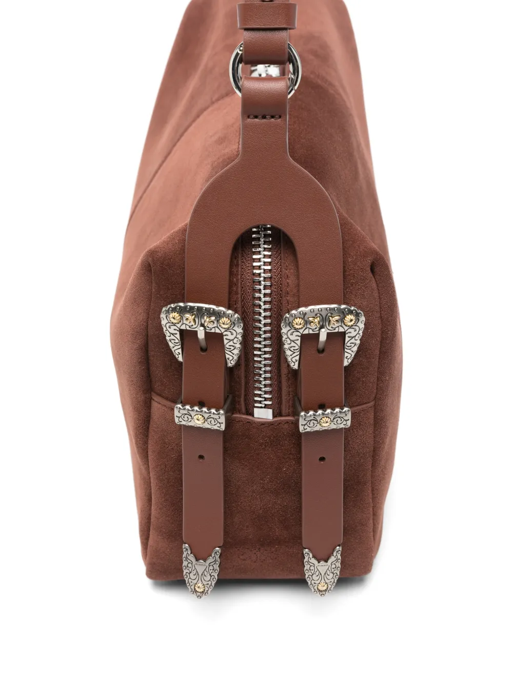 PINKO Love Birds schoudertas met gespdetail Bruin
