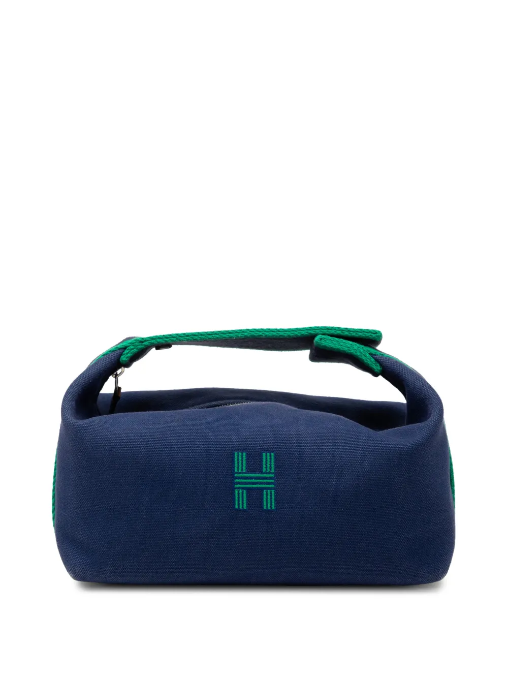 Hermès Pre-Owned 2020-2026 kleine Toile Bride A Brac Case Kosmetiktasche - Blau