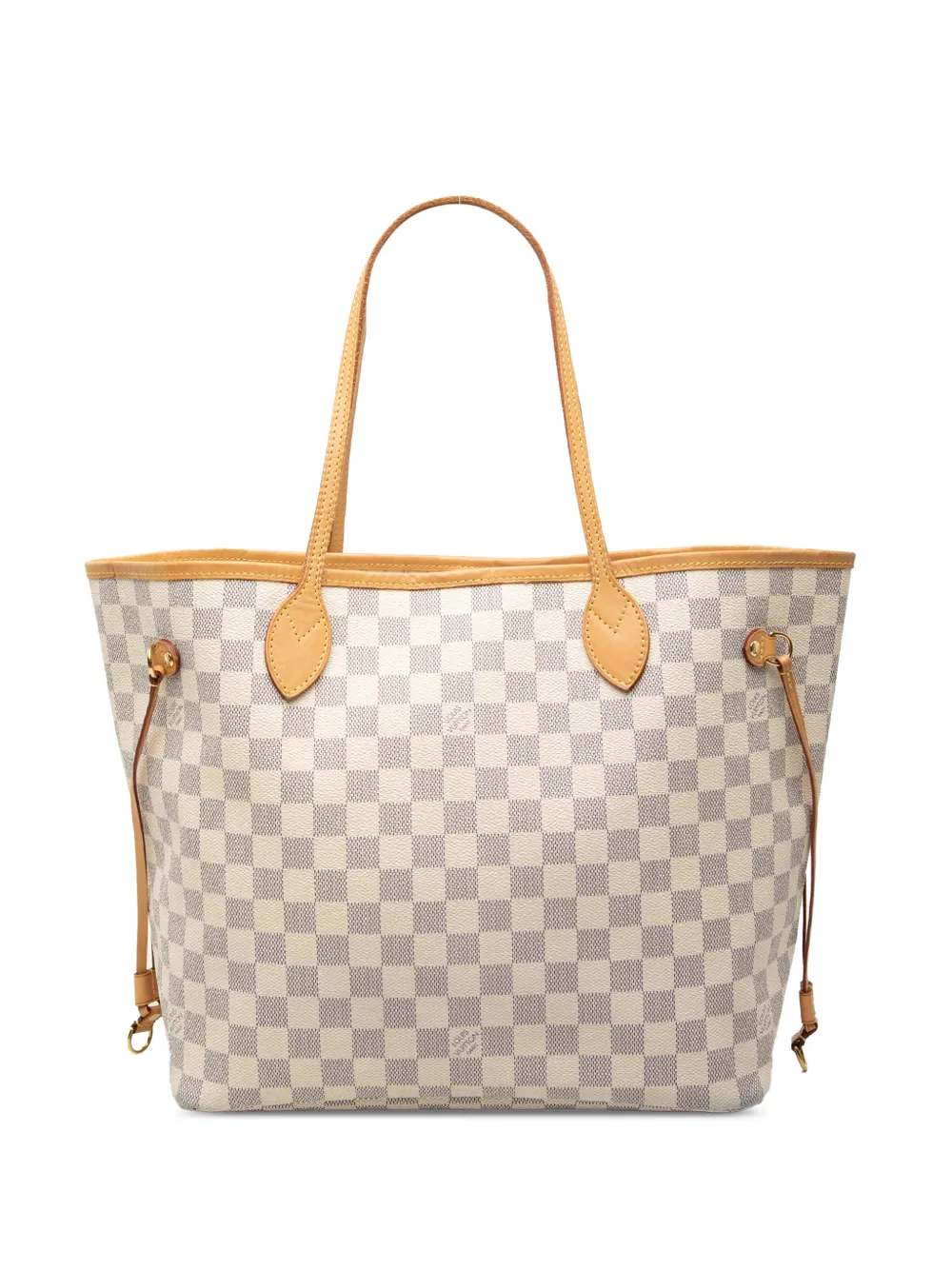 Louis Vuitton Pre-Owned Borsa tote Neverfull MM in tela Damier Azur 2015 - Bianco