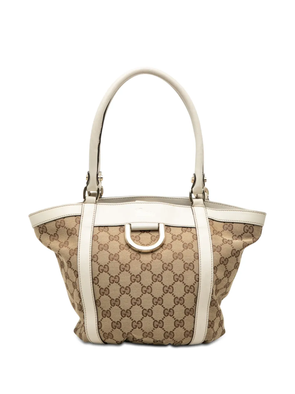 Gucci Pre-Owned Borsa a mano Abbey con anello a D in tela GG 2000-2015 - Toni neutri