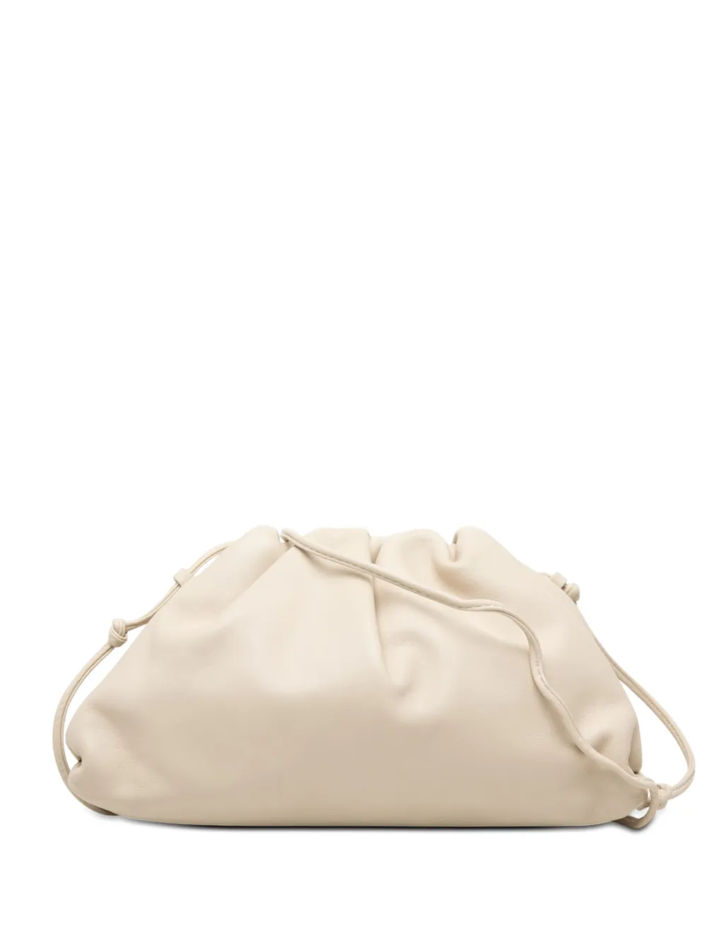 Bottega Veneta Pre-Owned 2012-2026 The Mini Pouch Umhängetasche aus Lammleder - Weiß