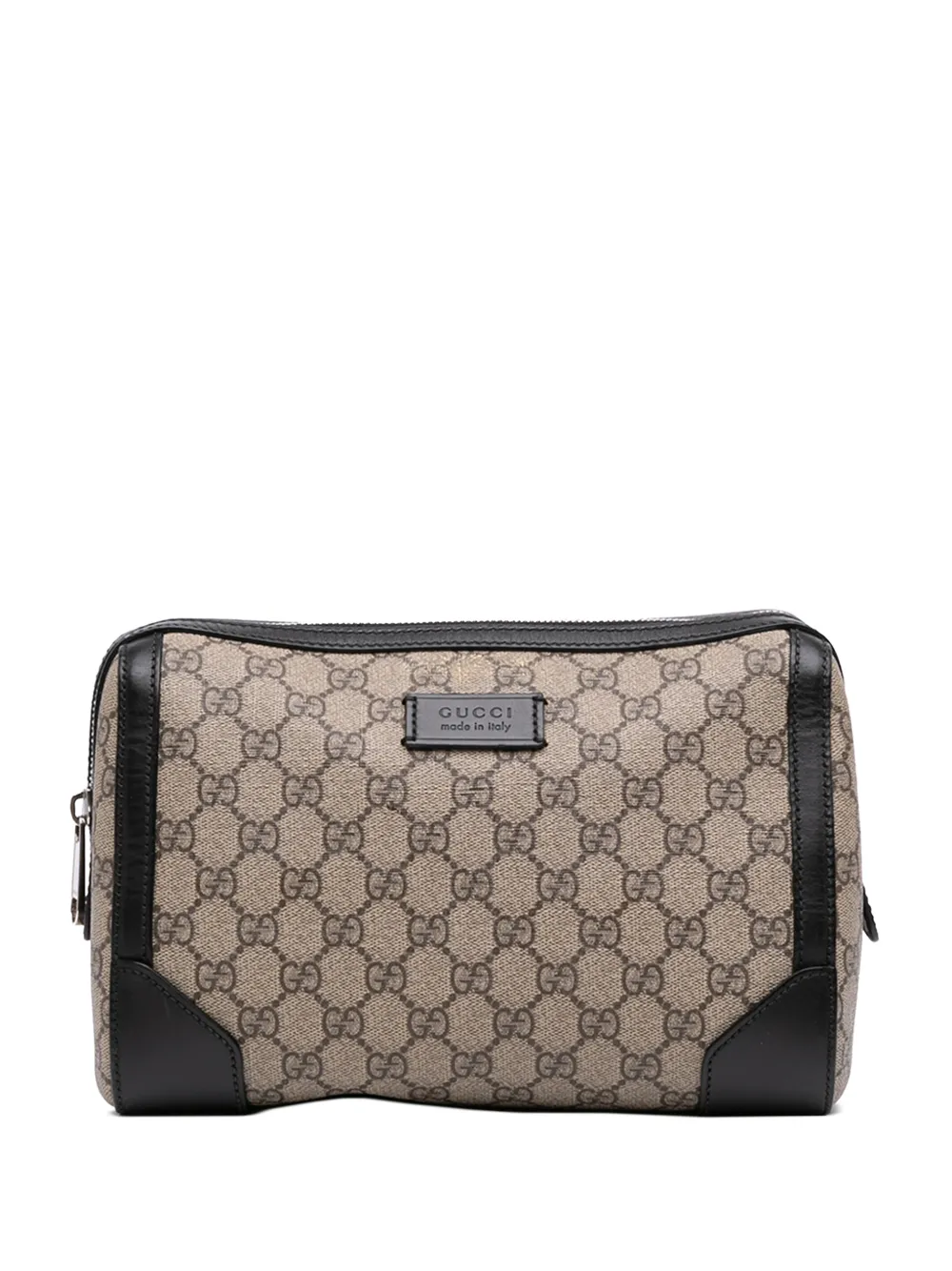 Gucci Pre-Owned 2016-2026 GG Supreme Toiletry pouch - Nero