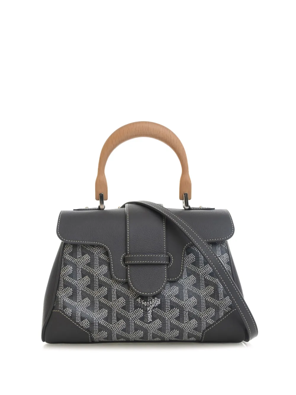 Goyard Pre-Owned 2023 Mini Goyardine Saigon Souple satchel - Grigio