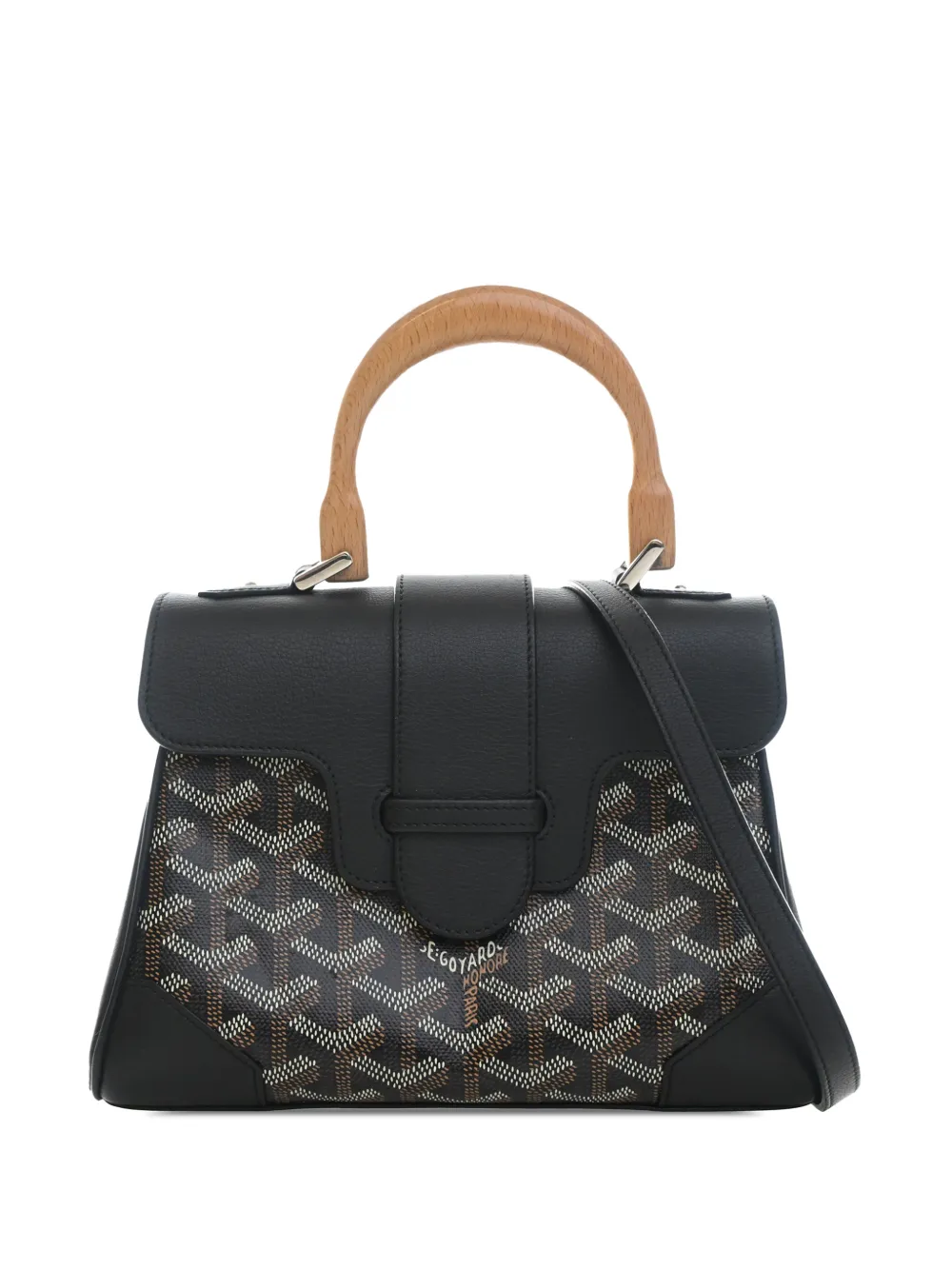Goyard Pre-Owned 2010-2026 Mini Goyardine Saigon Souple satchel - Nero