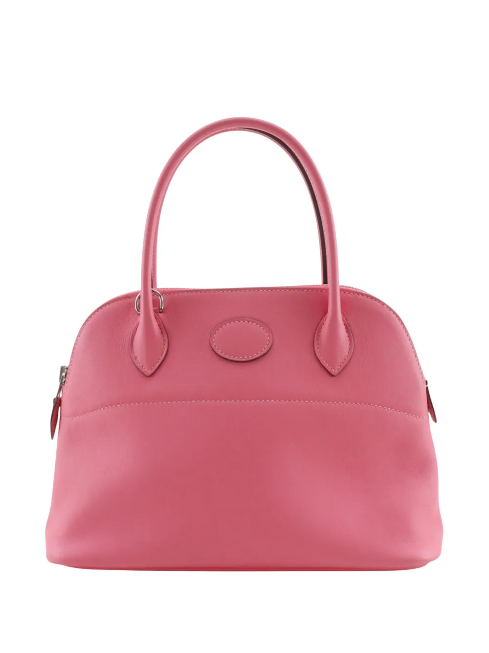 Pre-owned Hermes 2017 Swift Bolide 27 Satchel In Pink