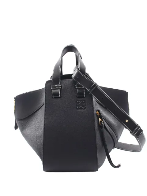 Loewe Pre-Owned 2010-2026 スモール レザー ドローストリング ハンモック サッチェルバッグ