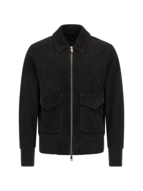 Giorgio Brato suede-finish zip-up jacket