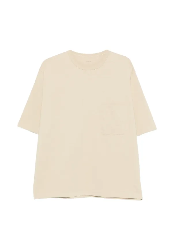 Lemaire Patch-pocket Short-sleeve T-shirt in Neutrals