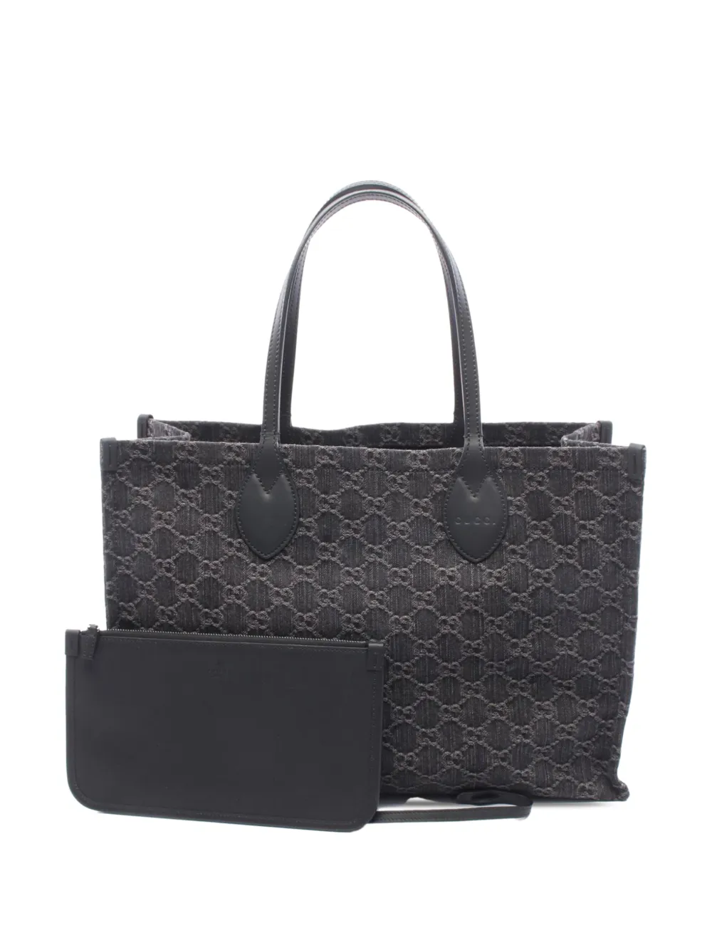 Gucci Pre-Owned Borsa tote Ophidia grande in denim GG 2016-2025 - Grigio