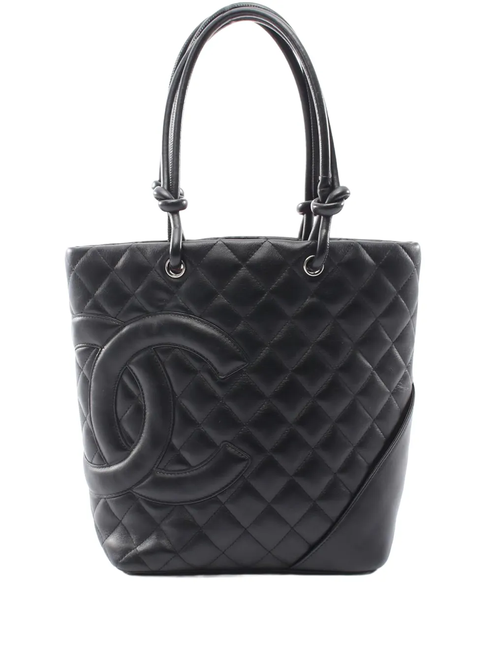 CHANEL Pre-Owned 2005-2006 Medium Lambskin Cambon Ligne tote bag - Black