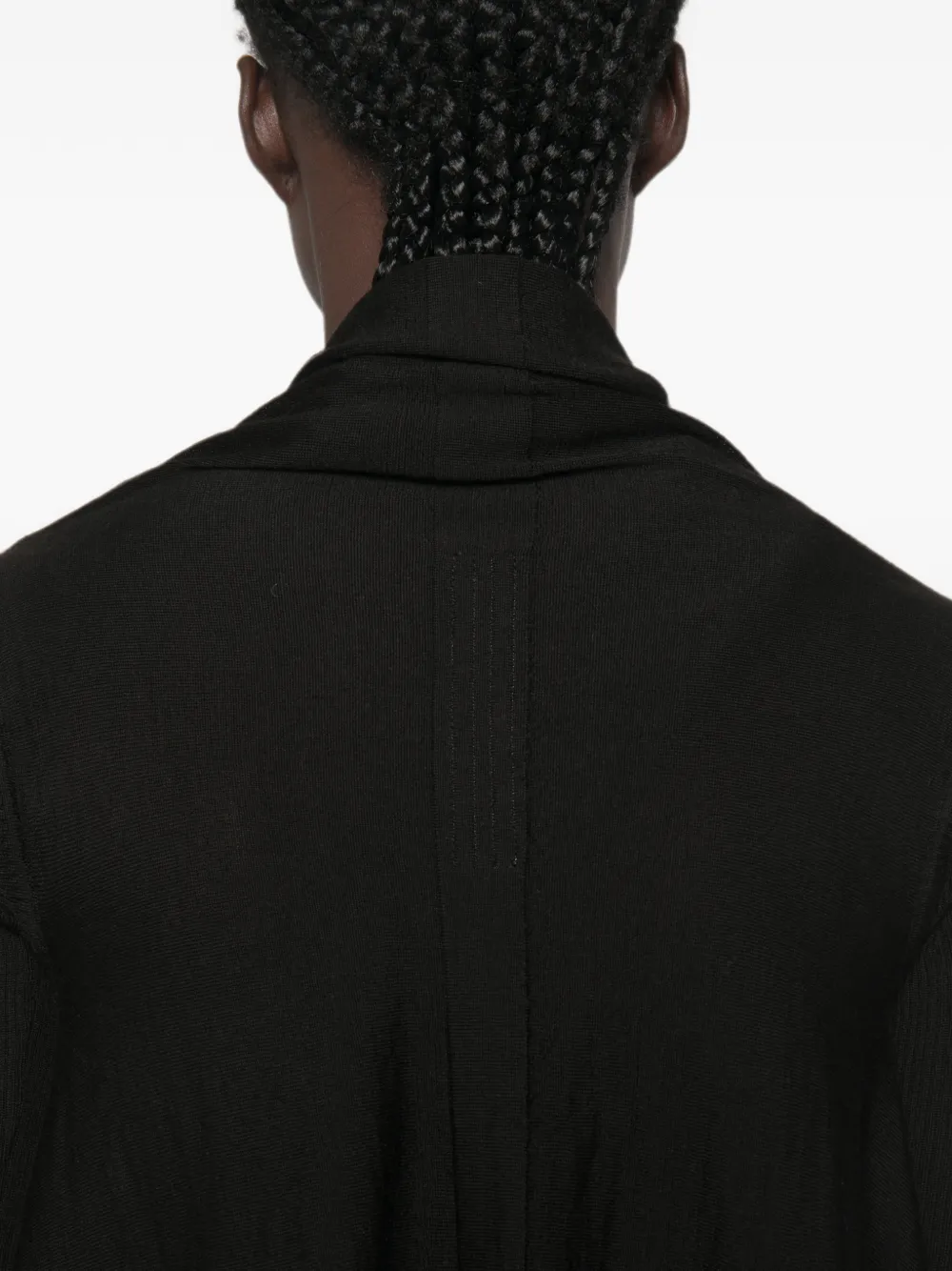 Rick Owens Asymmetrisch vest Zwart