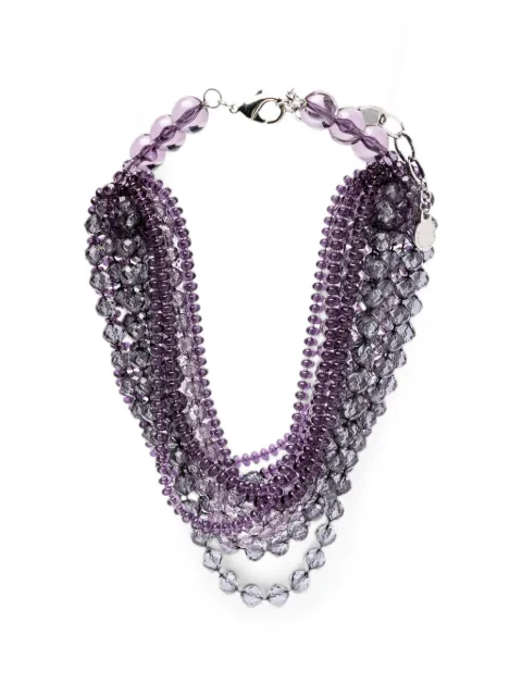 Emporio Armani beaded multi-strand necklace