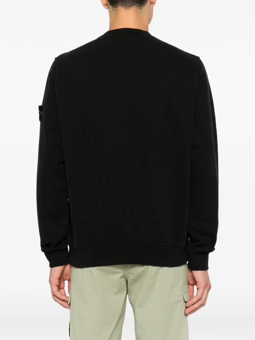 Stone Island Overhemd met logo-patch en borstzak Zwart