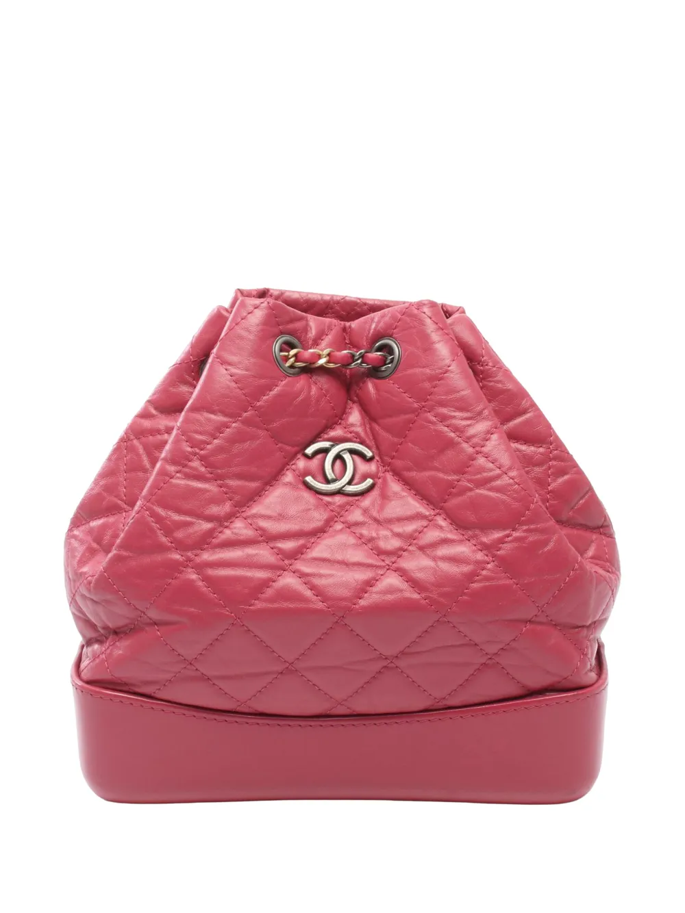 CHANEL Pre-Owned 2018-2019 Small Aged Calfskin Gabrielle backpack - Pink