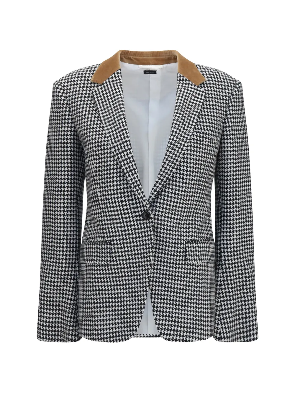 TOM FORD houndstooth long-sleeve blazer - Nero