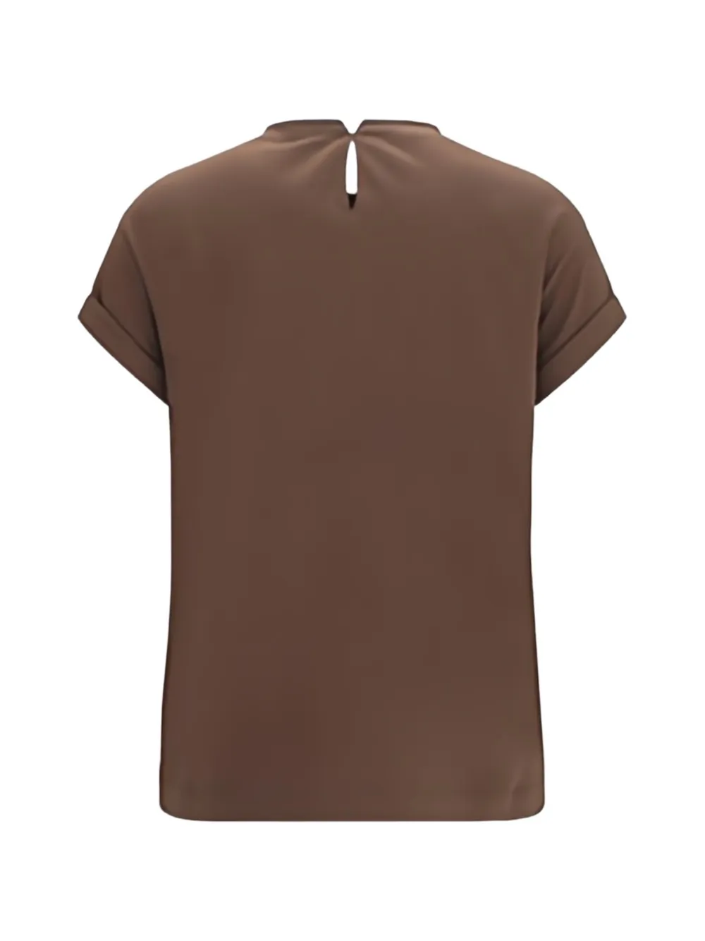 Brunello Cucinelli Monili-trim T-shirt - Braun