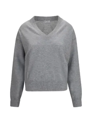 Brunello Cucinelli V-neck Sweater | グレー | FARFETCH JP