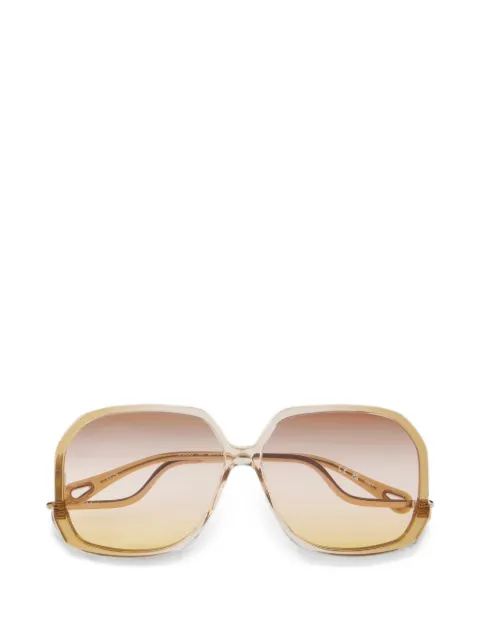 Chloé oversized geometric-frame sunglasses