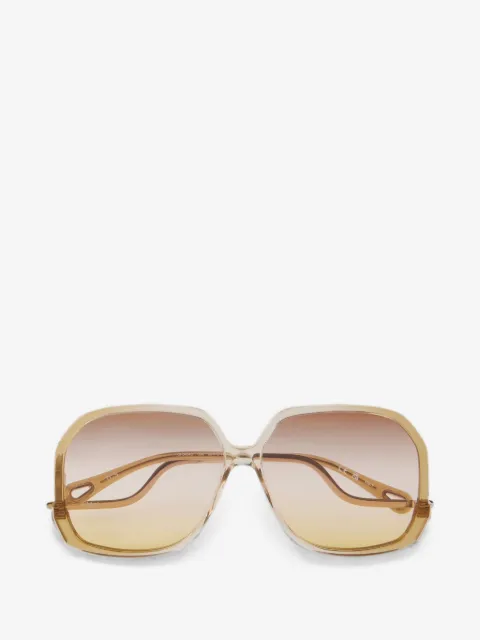 Chloé oversized geometric-frame sunglasses