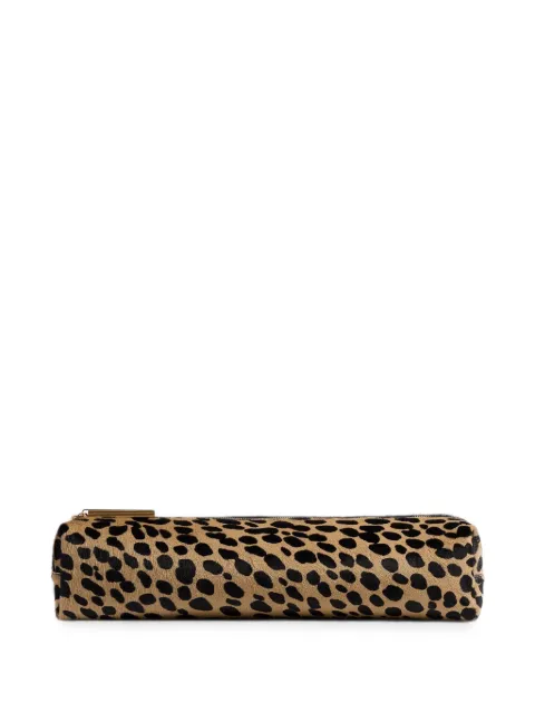 KHAITE Kye pencil case in heyna-print haircalf