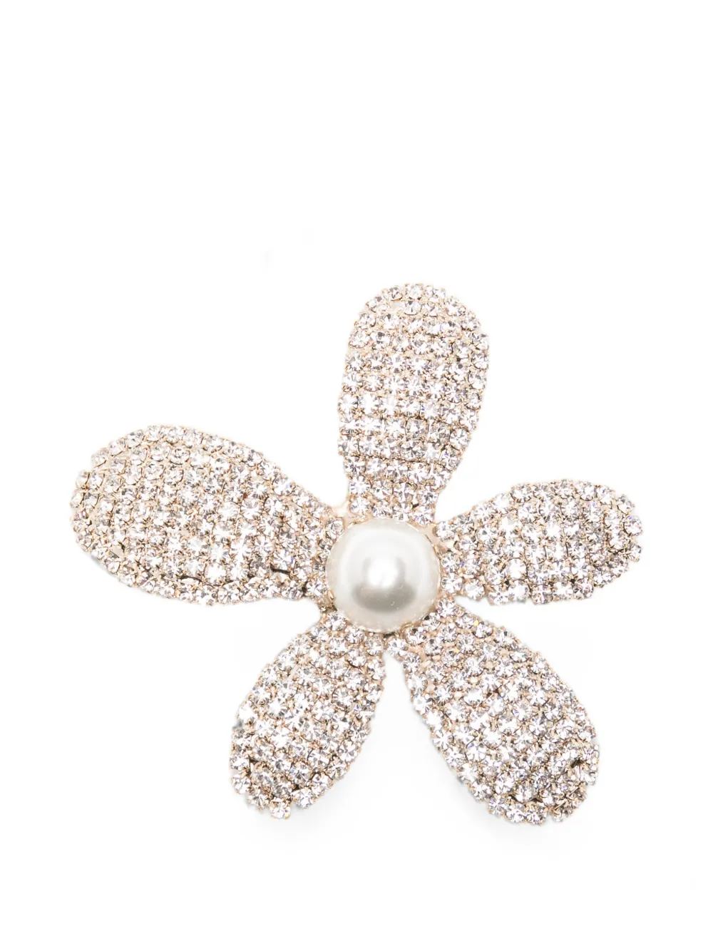 Rosantica crystal-embellished faux-pearl brooch - Gold