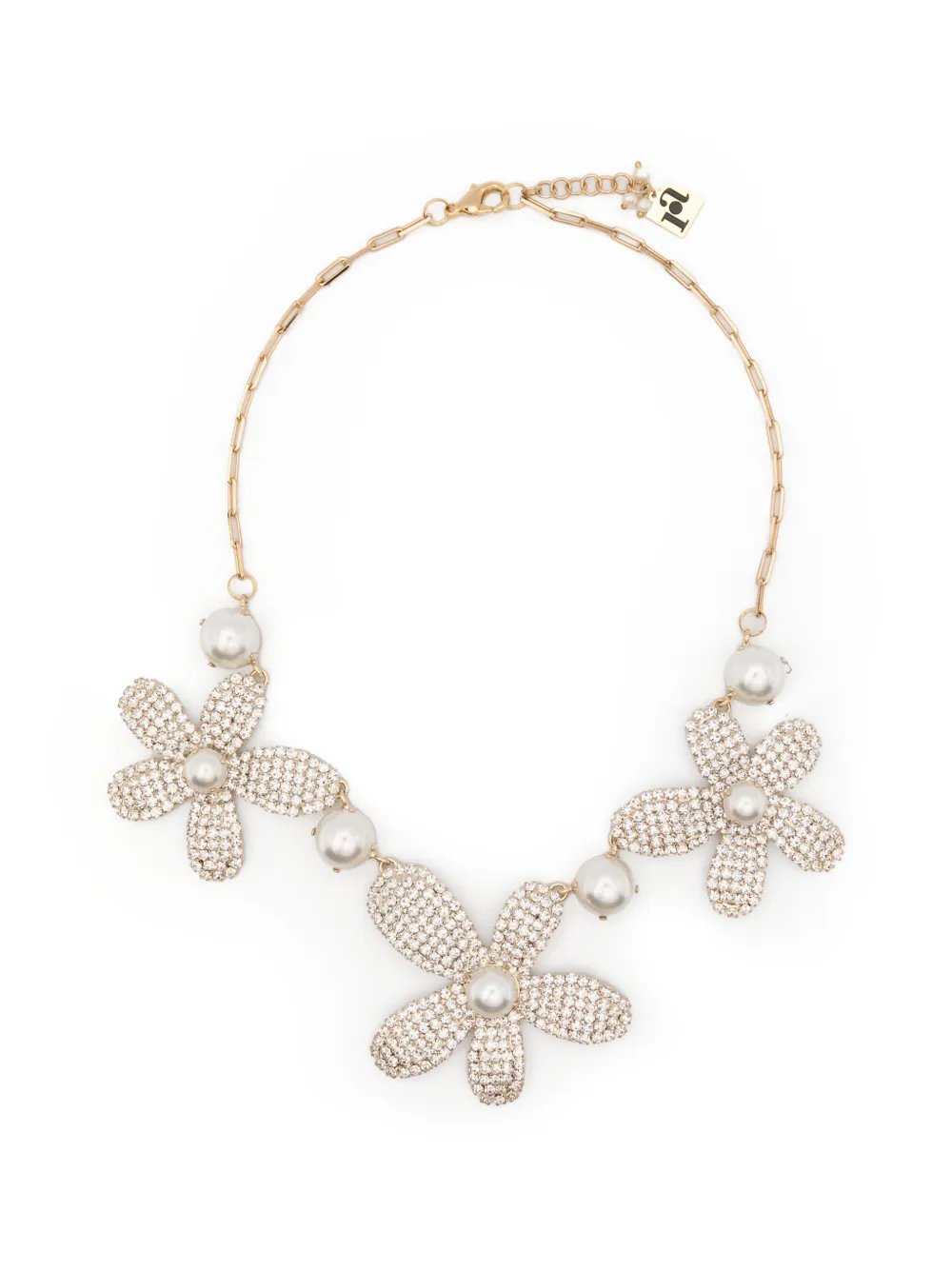 Rosantica crystal-embellished necklace - Gold