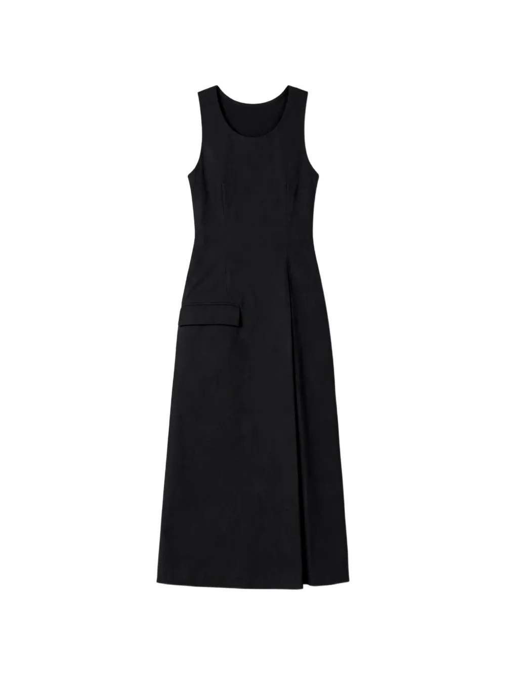 Rier cotton-poplin apron dress - Schwarz