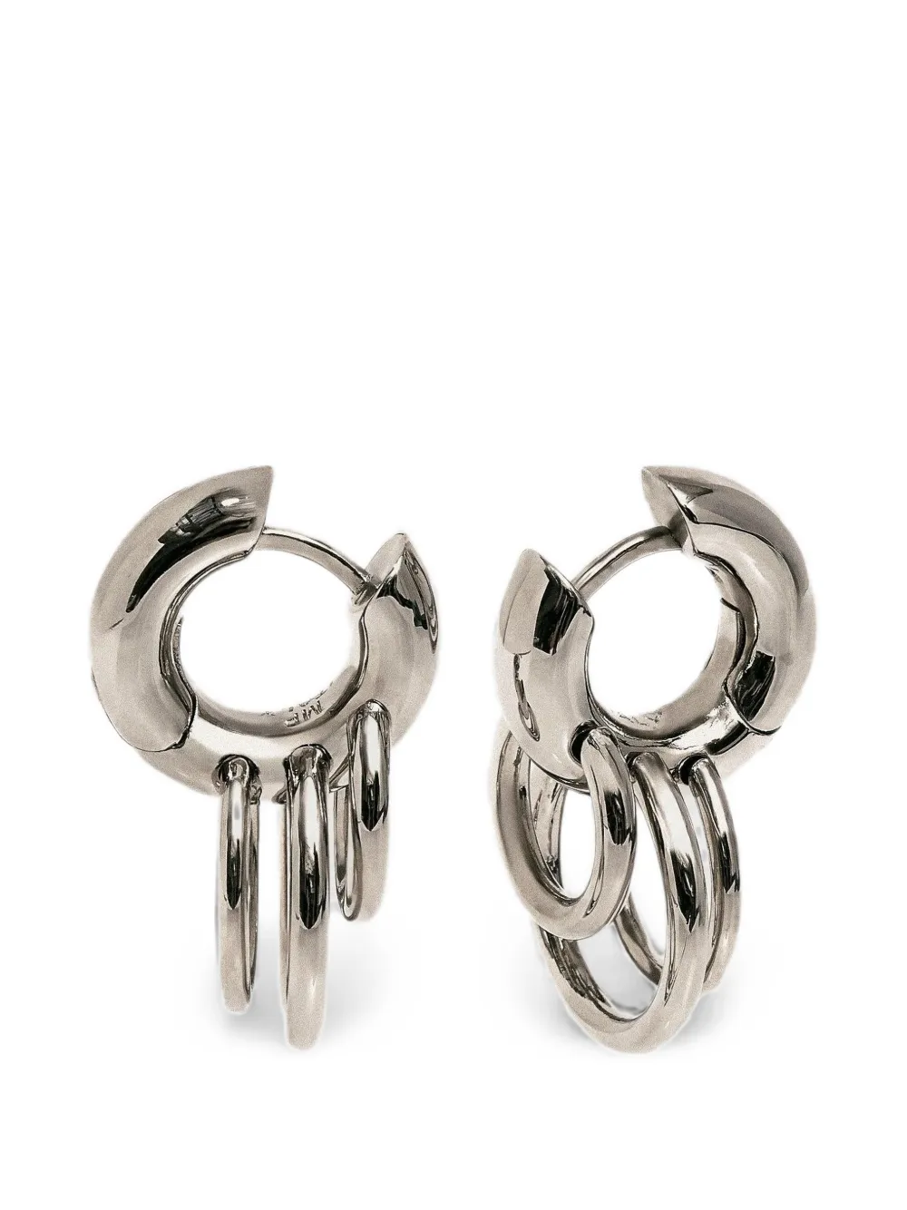 Panconesi Blow Up hoop earrings - Argento