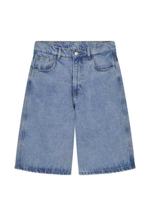 Coperni logo-plaque shorts
