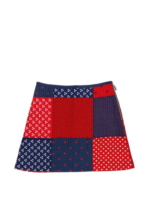 La Fetiche patchwork-design mini skirt