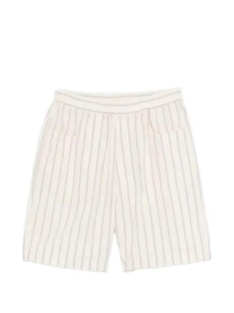 RANRA Stroller striped cotton shorts