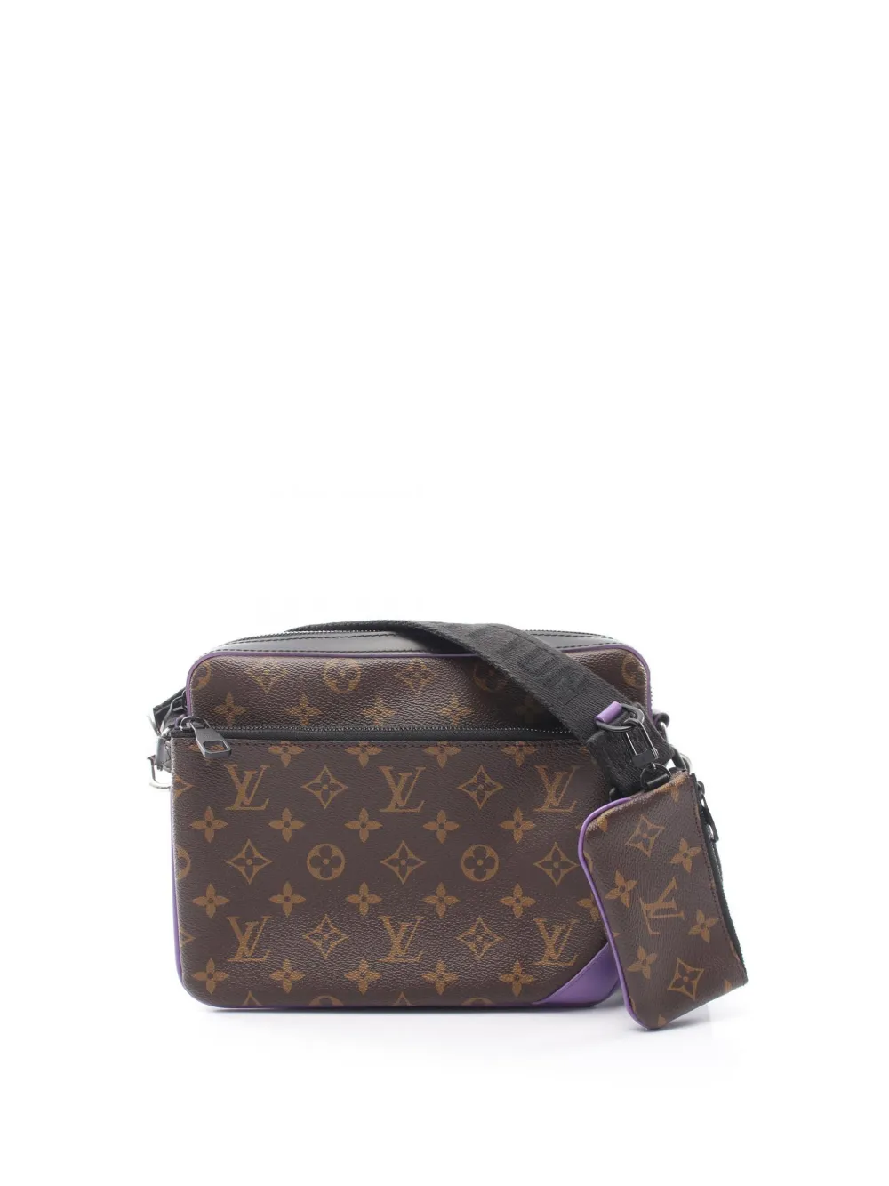 Louis Vuitton Pre-Owned 2021 Macassar Trio Kuriertasche mit Monogramm - Braun