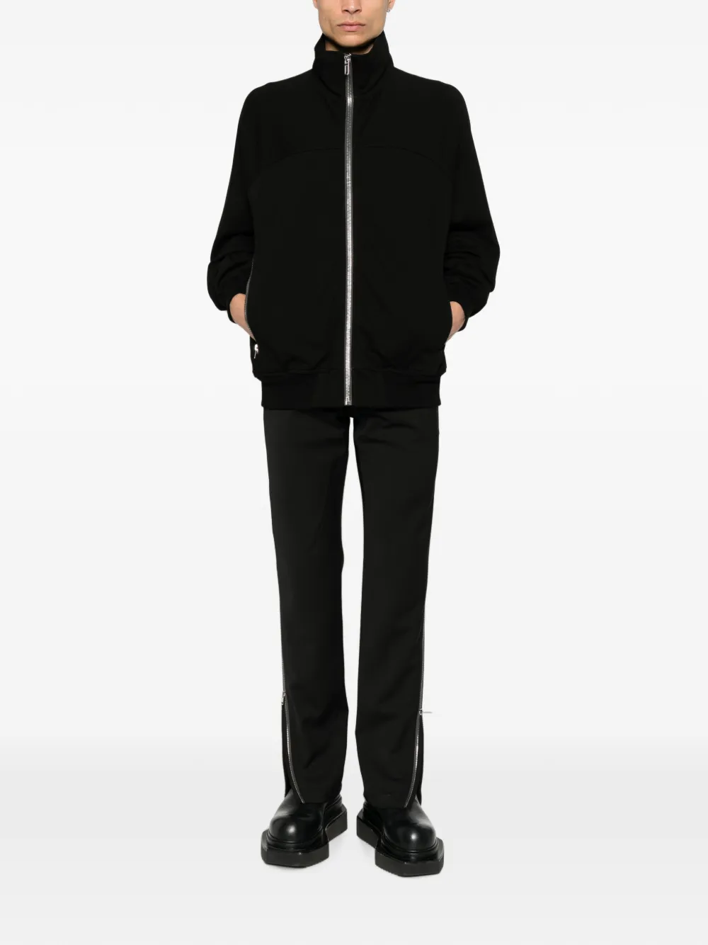 Rick Owens Sweater met rits Zwart
