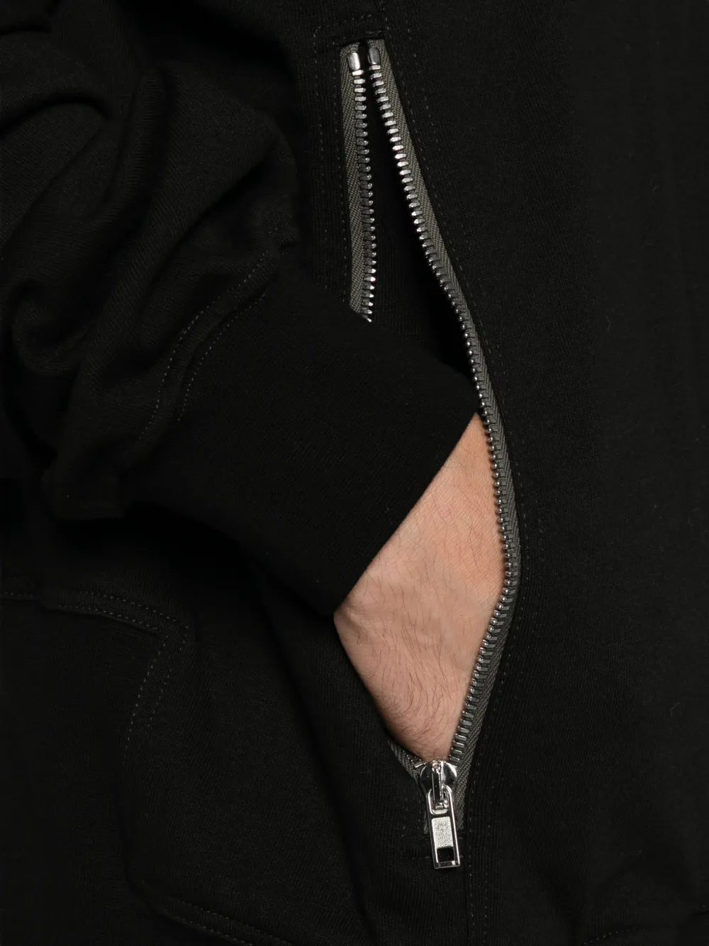 Rick Owens Sweater met rits Zwart