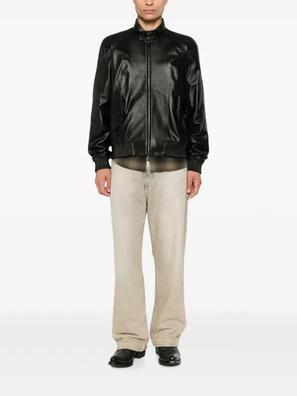 DSQUARED2 zip-up Leather Jacket | Black | FARFETCH