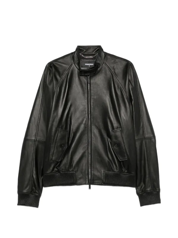 DSQUARED2 zip-up Leather Jacket | Black | FARFETCH