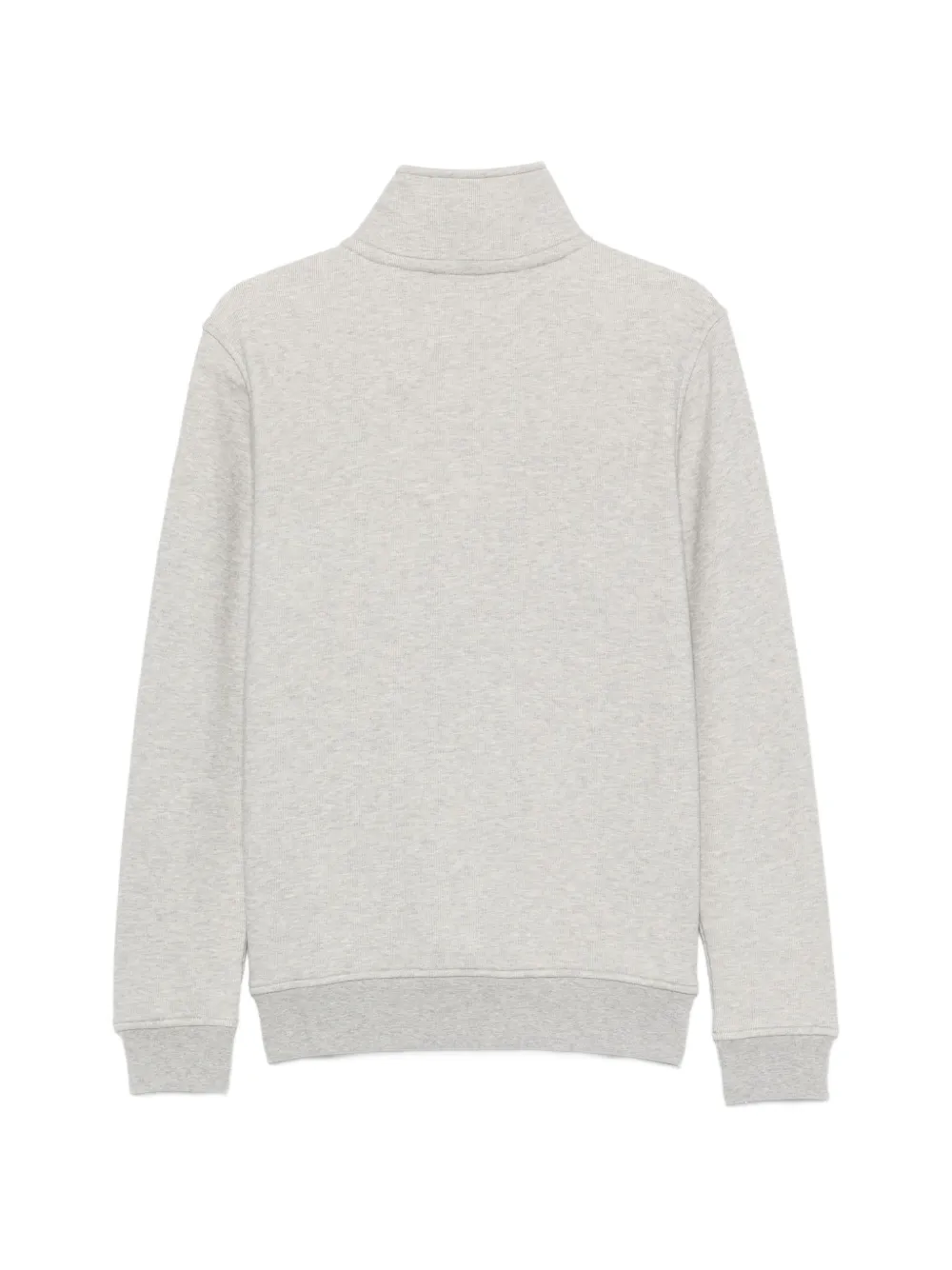 K-Way Sweater met logopatch en kwartrits Grijs