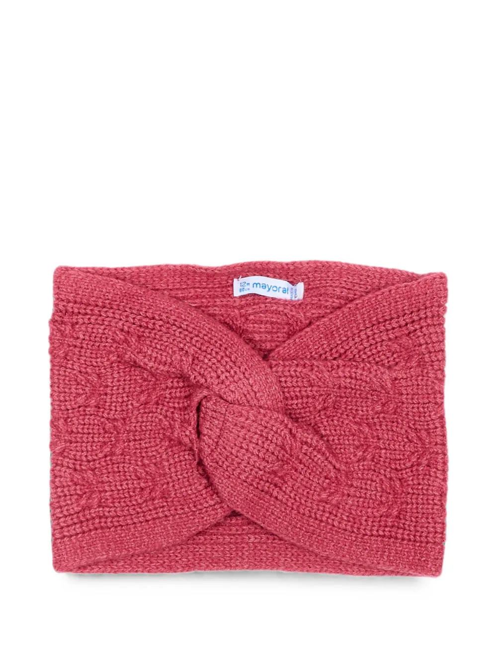 Mayoral Muts en muts met pompon en bloemdetail Roze