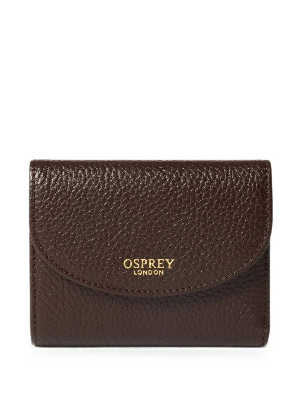 Osprey small Core leather wallet - Braun