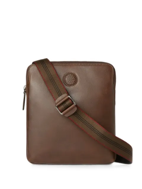 Osprey small Compass logo-embossed leather messenger bag