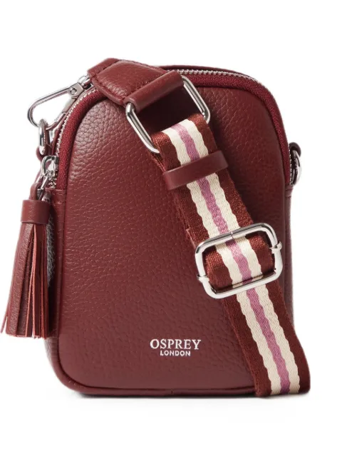 Osprey Stella tassel-detail grained-leather phone bag