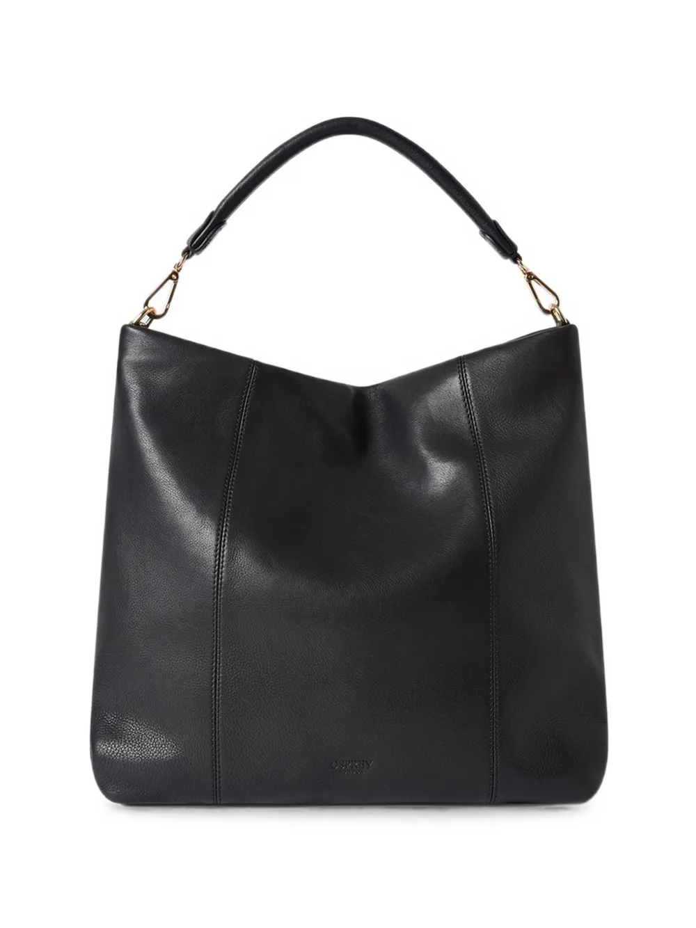 Osprey large Carina leather shoulder bag - Nero